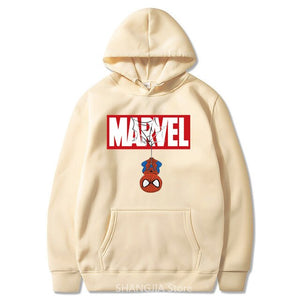 2019 New Men Hoodies Sweatshirts Spider-Man Print Headwear Hoodie Hip Hop Streetwear Clothing Plus Size 3XL